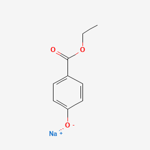 Sodium 4-(ethoxycarbonyl)phenolate chemical structure (CAS 35285-68-8)