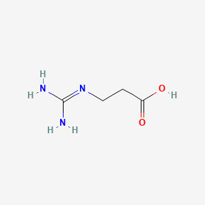 3-Guanidinopropanoic acid chemical structure (CAS 353-09-3)