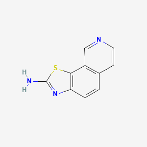 Thiazolo[4,5-h]isoquinolin-2-amine chemical structure (CAS 35317-80-7)