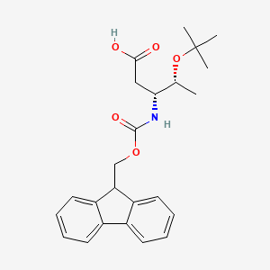 Fmoc-β-HomoThr(tBu)-OH chemical structure (CAS 353245-99-5)