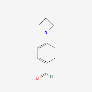 4-(Azetidin-1-yl)benzaldehyde chemical structure (CAS 353247-81-1)