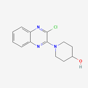 1-(3-Chloroquinoxalin-2-yl)piperidin-4-ol chemical structure (CAS 353257-77-9)