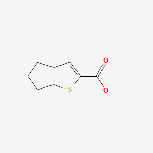 Methyl 5,6-dihydro-4H-cyclopenta[b]thiophene-2-carboxylate chemical structure (CAS 353269-02-0)