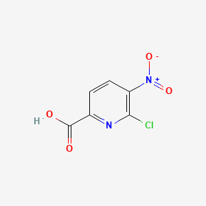 6-Chloro-5-nitropicolinic acid chemical structure (CAS 353277-27-7)