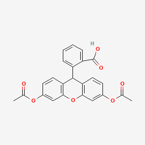2-(3,6-Diacetoxy-9H-xanthen-9-yl)benzoic acid chemical structure (CAS 35340-49-9)