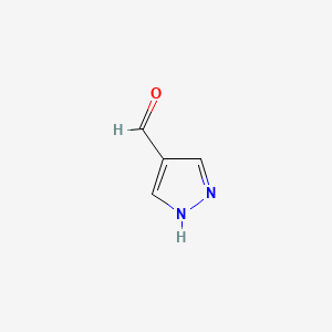 1H-Pyrazole-4-carbaldehyde chemical structure (CAS 35344-95-7)