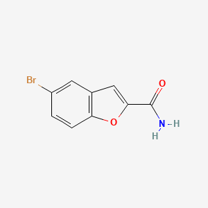 5-Bromobenzofuran-2-carboxamide chemical structure (CAS 35351-21-4)