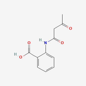 2-(3-Oxobutanamido)benzoic acid chemical structure (CAS 35354-86-0)