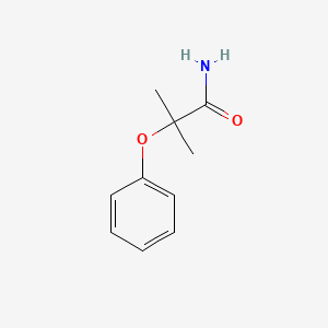 2-Methyl-2-phenoxypropanamide chemical structure (CAS 35368-78-6)