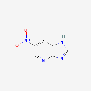 6-Nitro-3H-imidazo[4,5-b]pyridine chemical structure (CAS 3537-09-5)