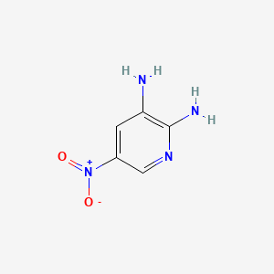 5-Nitro-2,3-pyridinediamine chemical structure (CAS 3537-14-2)