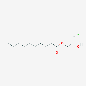 3-Chloro-2-hydroxypropyl decanoate chemical structure (CAS 3537-37-9)