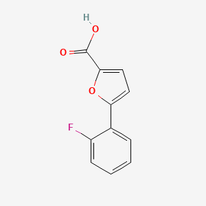 5-(2-Fluorophenyl)furan-2-carboxylic acid chemical structure (CAS 353761-02-1)