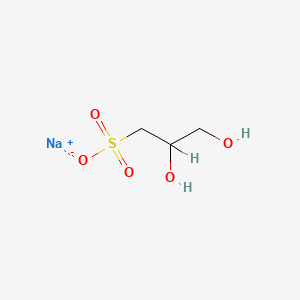 Sodium 2,3-dihydroxypropane-1-sulfonate chemical structure (CAS 35396-47-5)