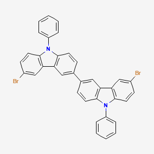 6,6'-Dibromo-9,9'-diphenyl-3,3'-bicarbazole chemical structure (CAS 354135-75-4)