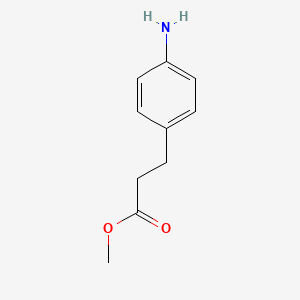 Methyl 3-(4-aminophenyl)propanoate chemical structure (CAS 35418-07-6)