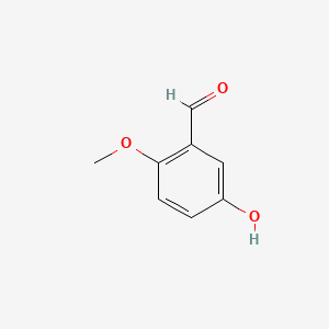 5-Hydroxy-2-methoxybenzaldehyde chemical structure (CAS 35431-26-6)