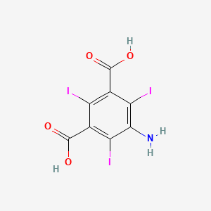 5-Amino-2,4,6-triiodoisophthalic acid chemical structure (CAS 35453-19-1)