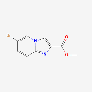 Methyl 6-bromoimidazo[1,2-a]pyridine-2-carboxylate chemical structure (CAS 354548-08-6)