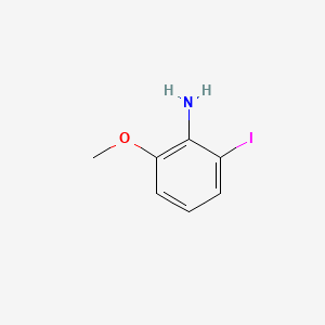 2-Iodo-6-methoxyaniline chemical structure (CAS 354574-31-5)