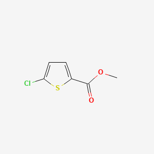 Methyl 5-chlorothiophene-2-carboxylate chemical structure (CAS 35475-03-7)