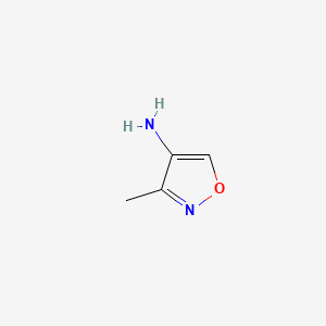 3-Methylisoxazol-4-amine chemical structure (CAS 354795-62-3)