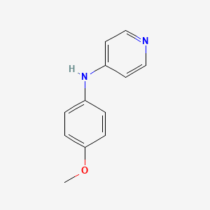 N-(4-Methoxyphenyl)pyridin-4-amine chemical structure (CAS 35488-09-6)