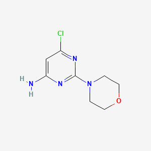 6-Chloro-2-morpholinopyrimidin-4-amine chemical structure (CAS 3549-05-1)
