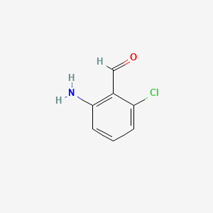 2-Amino-6-chlorobenzaldehyde chemical structure (CAS 35490-90-5)