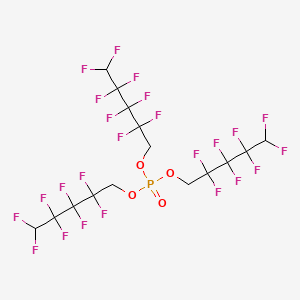 Tris(2,2,3,3,4,4,5,5-octafluoropentyl) phosphate chemical structure (CAS 355-86-2)
