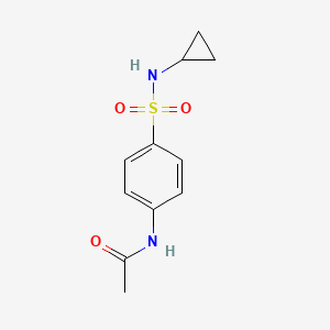 N-(4-(N-Cyclopropylsulfamoyl)phenyl)acetamide chemical structure (CAS 355001-37-5)