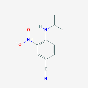 4-(Isopropylamino)-3-nitrobenzonitrile chemical structure (CAS 355022-17-2)