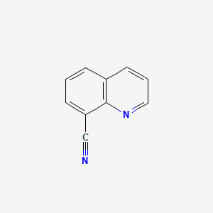 Quinoline-8-carbonitrile chemical structure (CAS 35509-27-4)