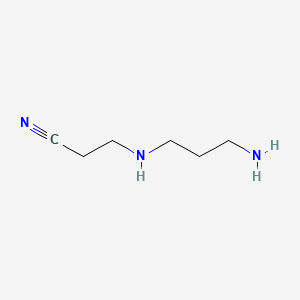 3-((3-Aminopropyl)amino)propanenitrile chemical structure (CAS 35513-93-0)