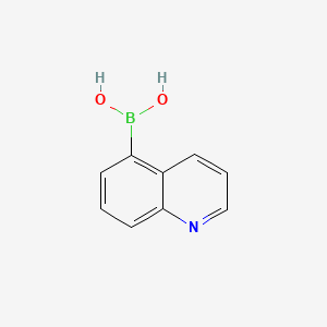 Quinolin-5-ylboronic acid chemical structure (CAS 355386-94-6)