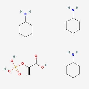 Tricyclohexanamine 2-(phosphonooxy)acrylate chemical structure (CAS 35556-70-8)