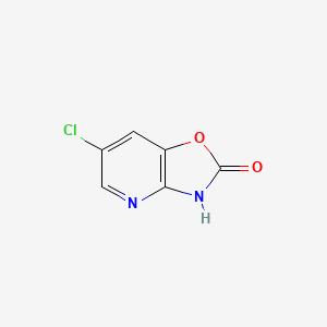 6-Chlorooxazolo[4,5-b]pyridin-2(3H)-one chemical structure (CAS 35570-68-4)