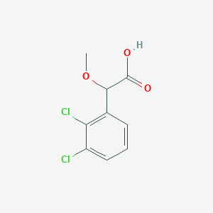 2-(2,3-Dichlorophenyl)-2-methoxyacetic acid chemical structure (CAS 35599-99-6)