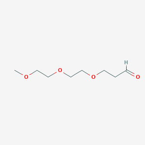 3-(2-(2-Methoxyethoxy)ethoxy)propanal chemical structure (CAS 356066-46-1)