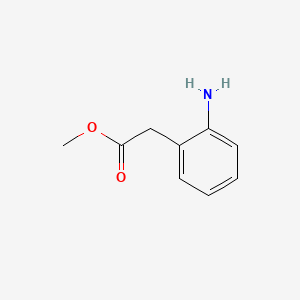 Methyl 2-(2-aminophenyl)acetate chemical structure (CAS 35613-44-6)