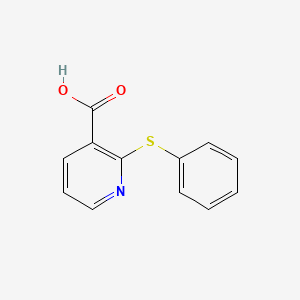 2-(Phenylthio)nicotinic acid chemical structure (CAS 35620-72-5)