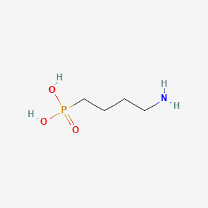 (4-Aminobutyl)phosphonic acid chemical structure (CAS 35622-27-6)