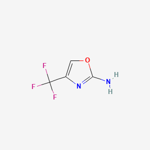 4-(Trifluoromethyl)oxazol-2-amine chemical structure (CAS 35629-71-1)