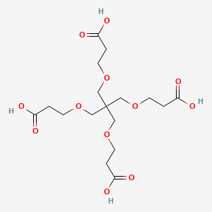 3,3'-((2,2-Bis((2-carboxyethoxy)methyl)propane-1,3-diyl)bis(oxy))dipropanoic acid chemical structure (CAS 35638-19-8)