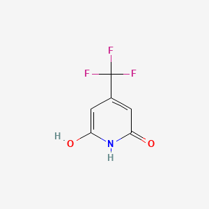 4-(Trifluoromethyl)pyridine-2,6-diol chemical structure (CAS 356518-28-0)
