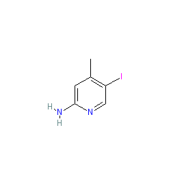 5-Iodo-4-methylpyridin-2-ylamine chemical structure (CAS 356561-08-5)