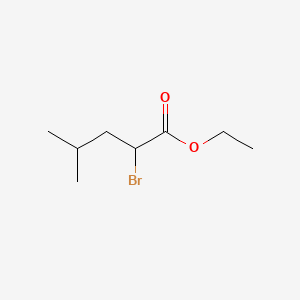 Ethyl 2-bromo-4-methylpentanoate chemical structure (CAS 35657-97-7)