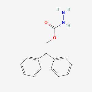 (9H-Fluoren-9-yl)methyl hydrazinecarboxylate chemical structure (CAS 35661-51-9)