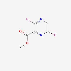 Methyl 3,6-difluoropyrazine-2-carboxylate chemical structure (CAS 356783-26-1)