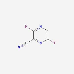 3,6-Difluoropyrazine-2-carbonitrile chemical structure (CAS 356783-28-3)